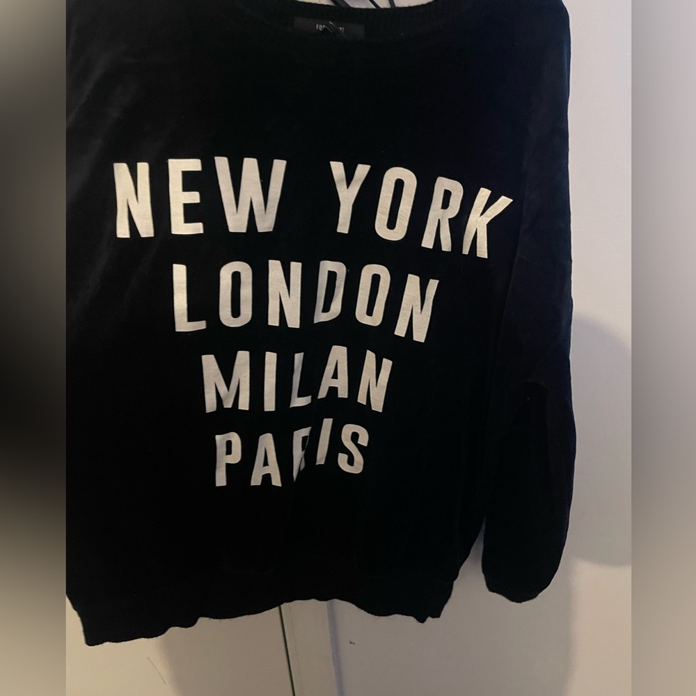 Forever 21 Velvet Fabric Sweater